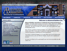 Tablet Screenshot of advancedbuildersinc.com